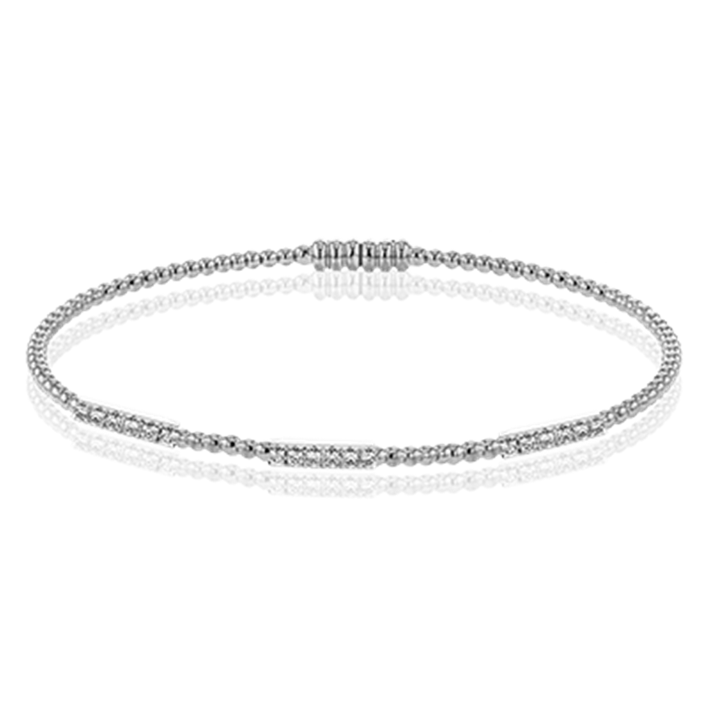 Simon G. 18Kw Diamond Bangle with Magnetic Clasp