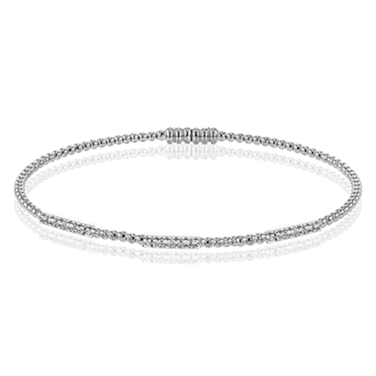 Simon G. 18Kw Diamond Bangle with Magnetic Clasp