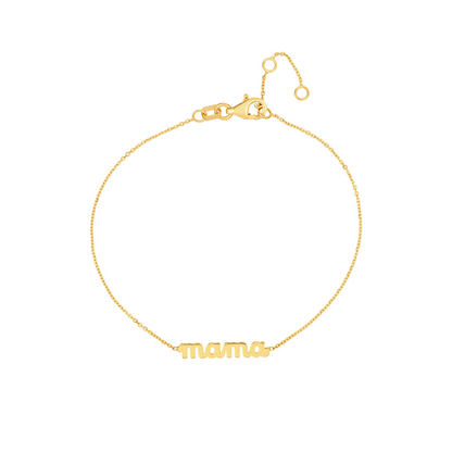 Rolland's Designs 14K Yellow Gold "Mama" Bracelet
