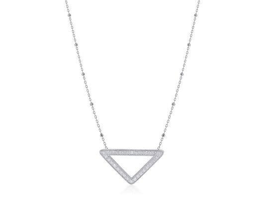 ALORO Triangle Diamond Pendant