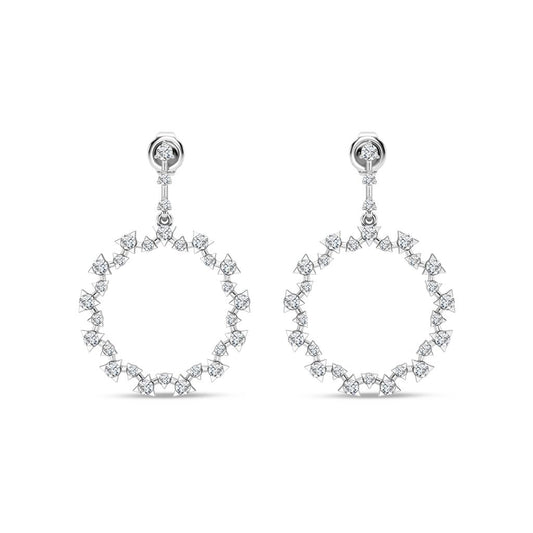 Rolland's Collection Dangle Diamond Earrings