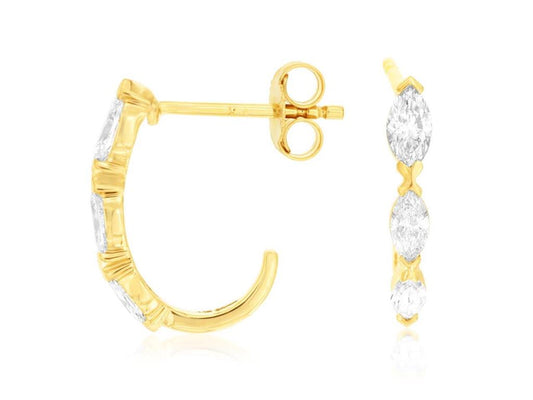 Rolland's Designs Marquise Diamond Earring