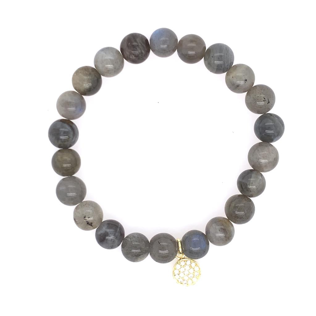 Dee Berkley "Stronger Than You Know" Labradorite Beaded Bracelet