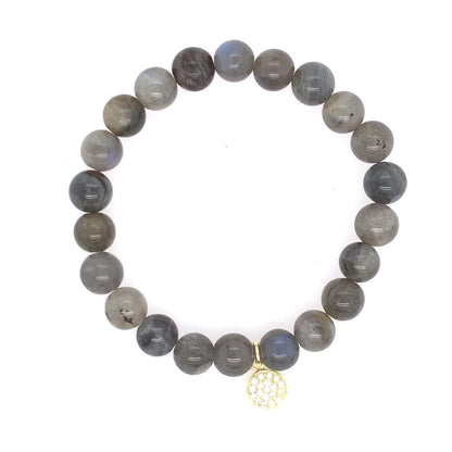 Dee Berkley "Stronger Than You Know" Labradorite Beaded Bracelet