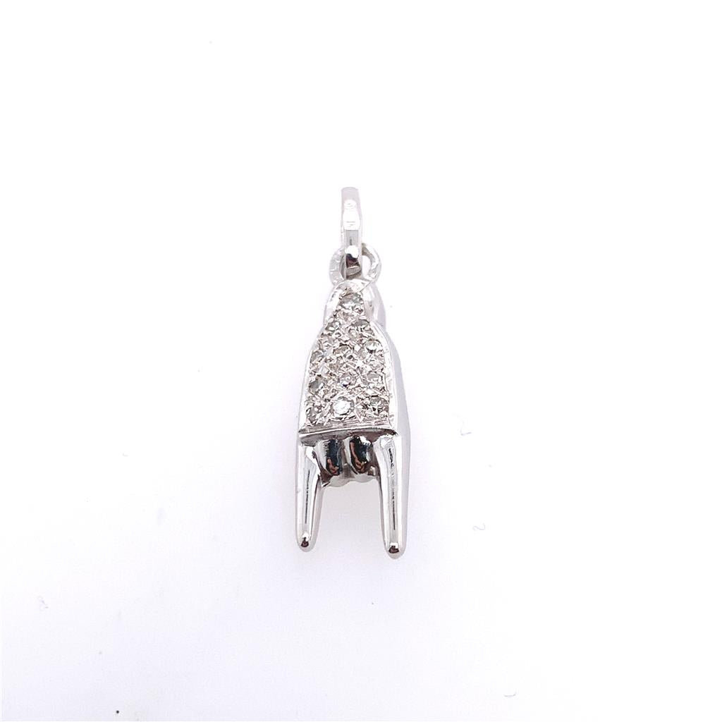 Estate 18K Diamond Italian Hand