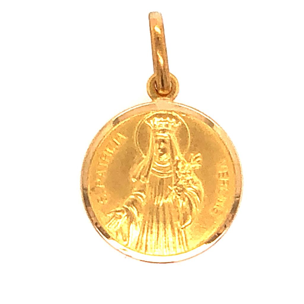 Estate 14K Yellow Gold St. Patricia Of Constantinople Charm