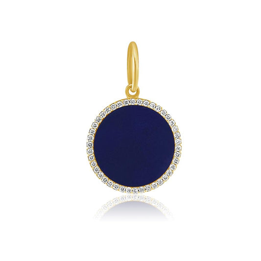 Rolland's Designs 14K Gold & Lapis Pendant