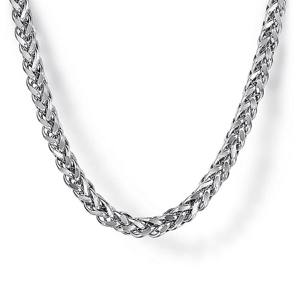 Gabriel & Co Sterling Silver Wheat Chain Necklace