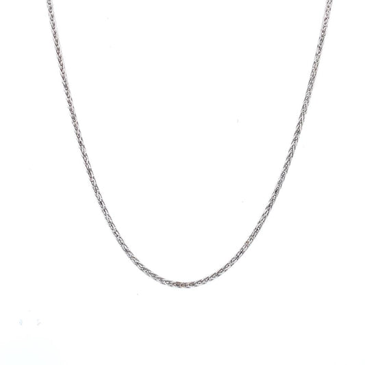Rolland's Designs 14K White Gold Diamond Cut Chain