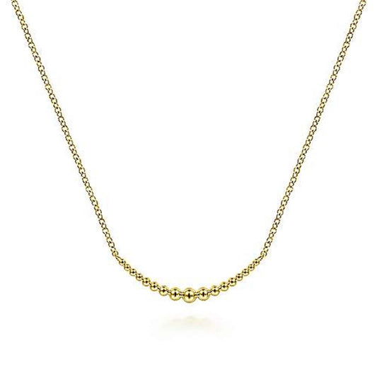 Gabriel Bujukan Bead Curved Bar Necklace