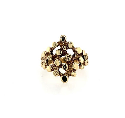 Estate 14K Yellow Gold Nugget Ring