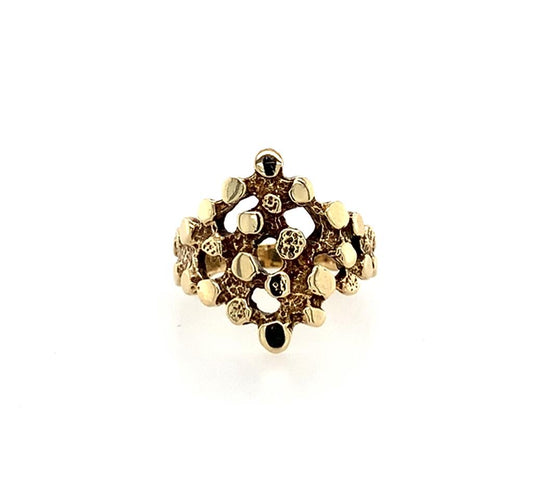 Estate 14K Yellow Gold Nugget Ring
