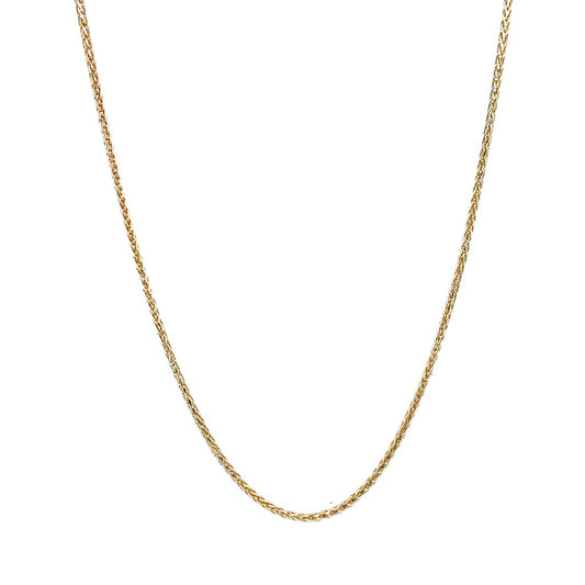 Rolland's Design Gold 18" Diamond Cut Rolled Wheat Chain