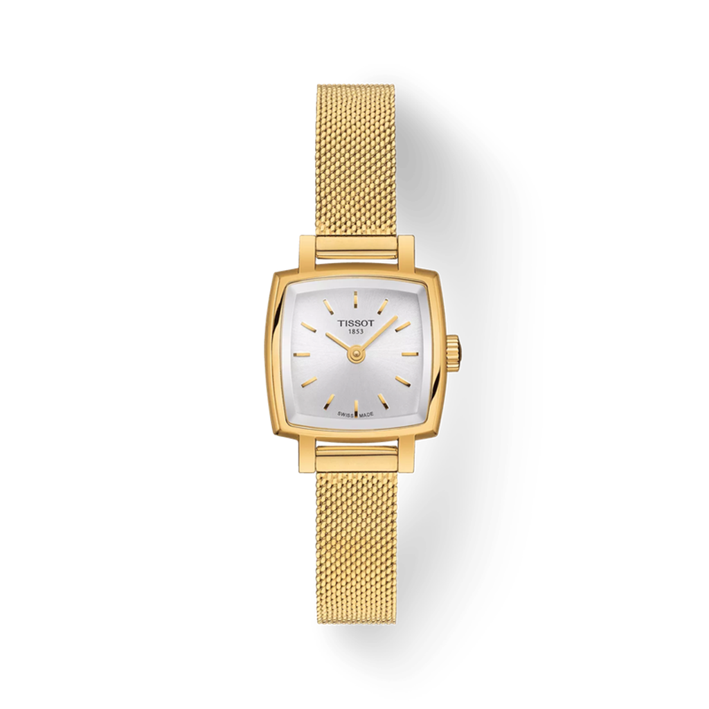 Tissot Lovely Square with Yellow Gold Pvd Coating