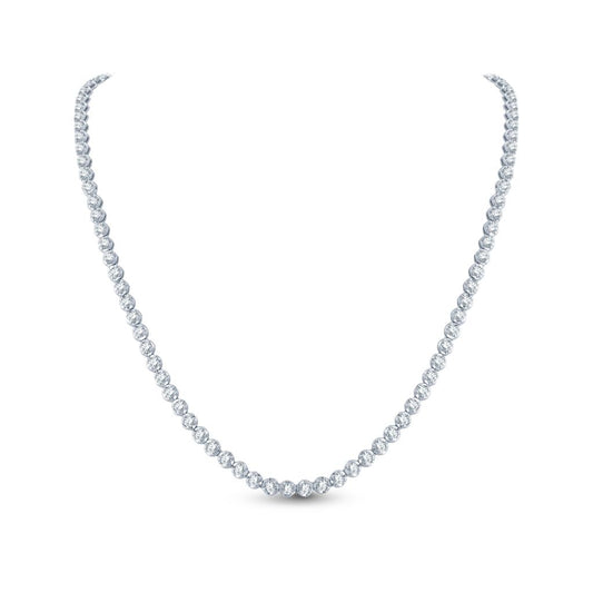 14K White Gold Diamond Necklace