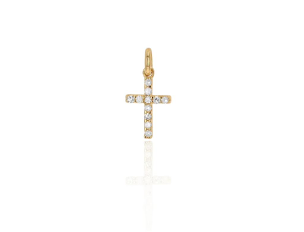 Rolland's Designs Mini Diamond Cross Charm