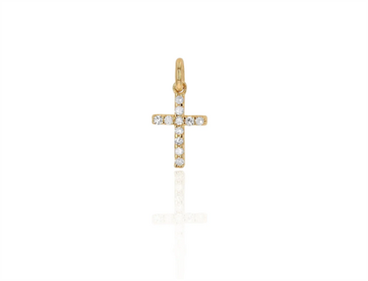 Rolland's Designs Mini Diamond Cross Charm