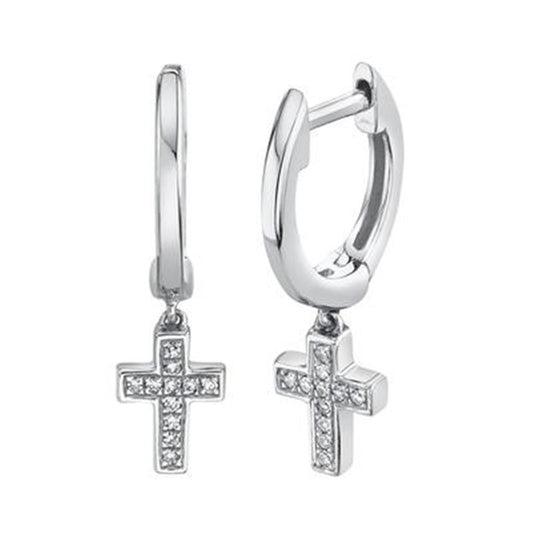 Shy Creation Cross Dangle Earrings