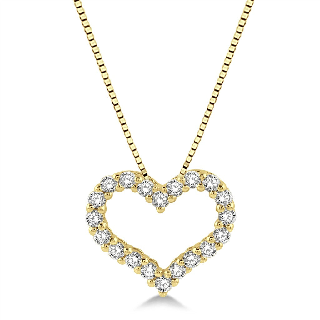 Rolland's Designs Diamond Heart Pendant -0.50cts