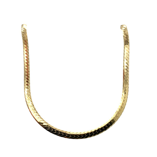 Estate 14K Yellow Gold Herringbone Necklace