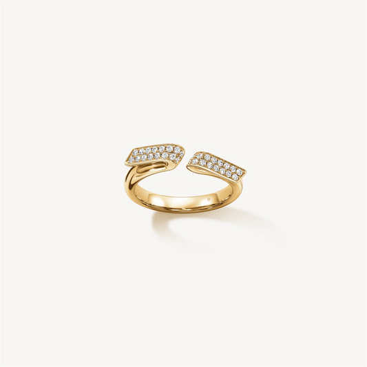 Hearts On Fire Inside Out Diamond Flip Open Ring